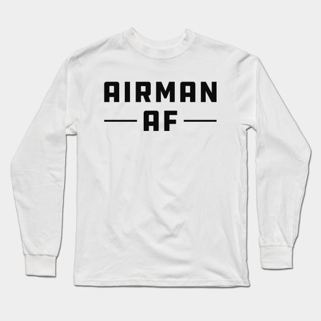 Airman AF Long Sleeve T-Shirt by KC Happy Shop